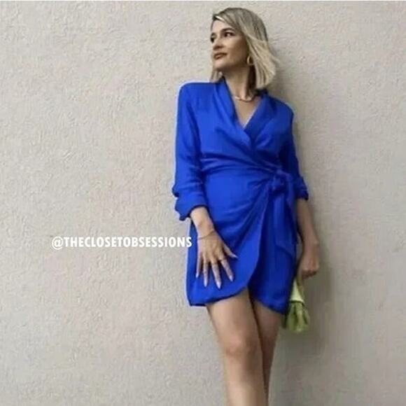 ZARA BLOGGER FAVE!!! Mini Shoulder Pad Dress NWT - Picture 11 of 16